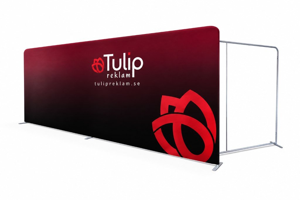 Fabric Pop-Up Mässväggar och Fotoväggar Tulip Reklam