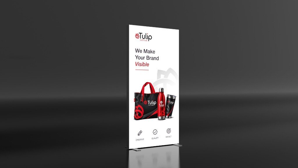 Fold 70 Ljuslåda SEG belyst LED tygdisplay Tulip Reklam